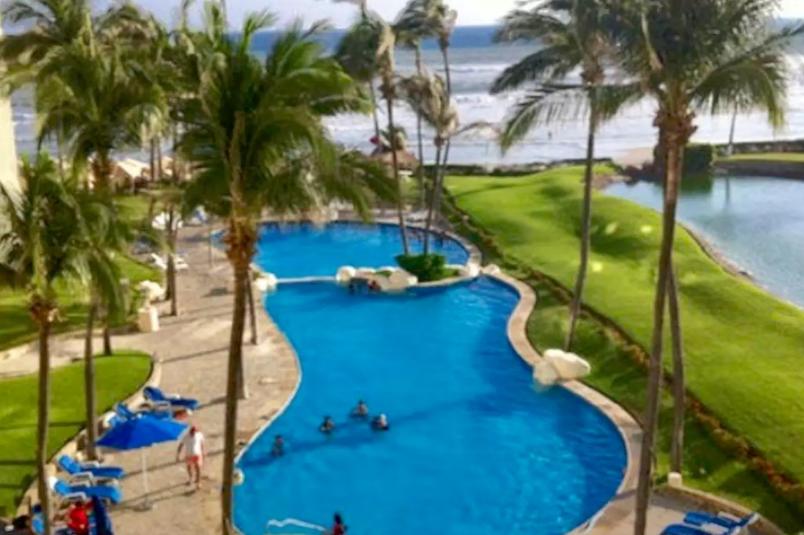 A beautiful view of the beach at Punta Diamante Acapulco Mexico.